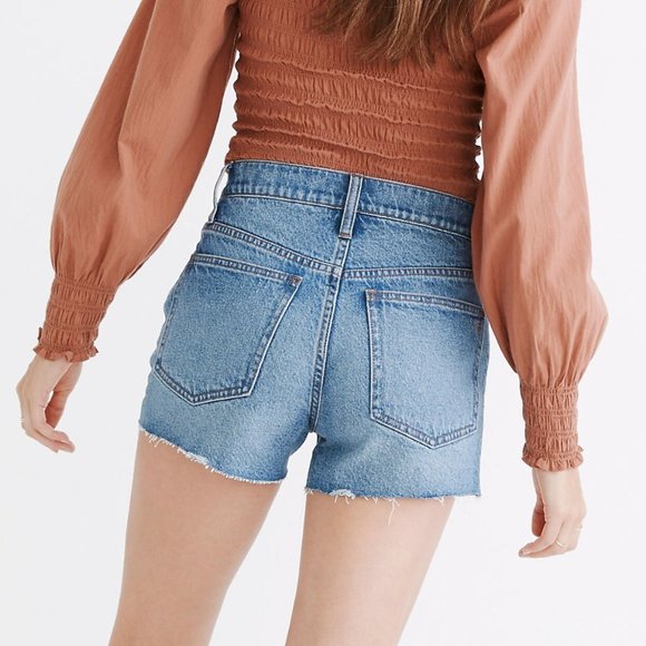 NWT Madewell The Perfect Jean Short in Burnett Wash: TENCEL™ Lyocell Edition - Picture 1 of 3
